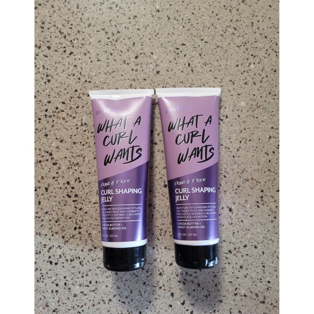 2 Curltrix What A Curl Wants Curl Shaping Jelly Crunch Free 8oz Ea SEALED HTF